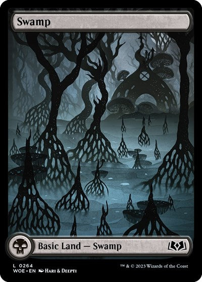 Swamp (0264) (Wilds of Eldraine) Light Play Foil