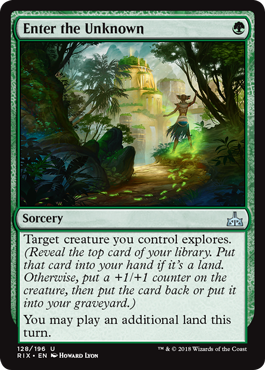 Enter the Unknown (Rivals of Ixalan) Light Play