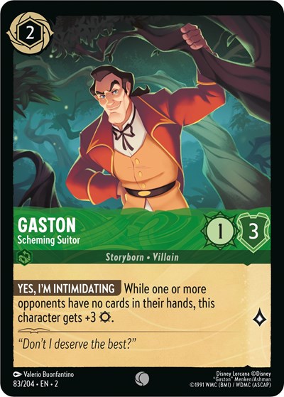 Gaston - Scheming Suitor (Rise of the Floodborn) Near Mint Cold Foil