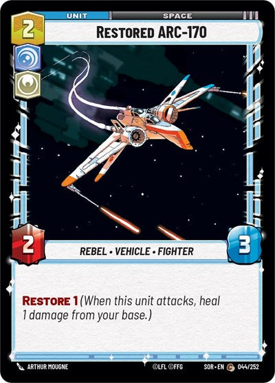 Restored ARC-170 (Spark of Rebellion) Near Mint Foil