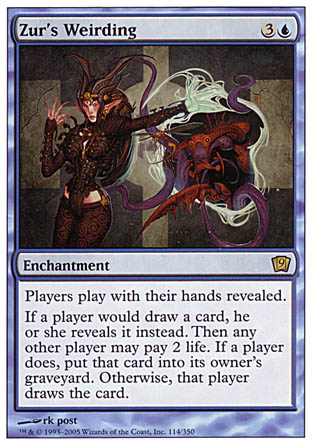 Zur's Weirding (9th Edition) Light Play Foil