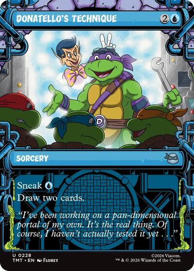 Donatello's Technique (Showcase) (Teenage Mutant Ninja Turtles) Light Play