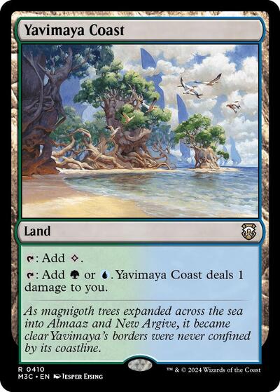 Yavimaya Coast (Ripple Foil) (Commander: Modern Horizons 3) Near Mint Foil