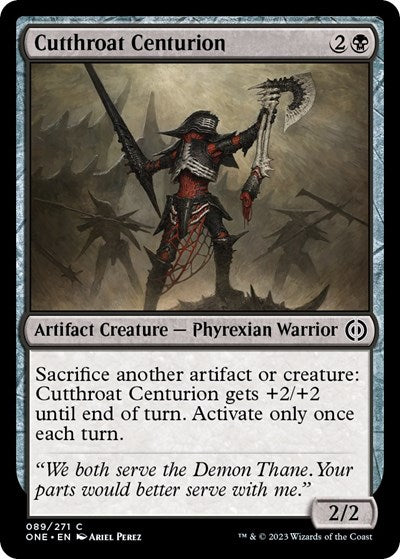 Cutthroat Centurion (Phyrexia: All Will Be One) Light Play Foil