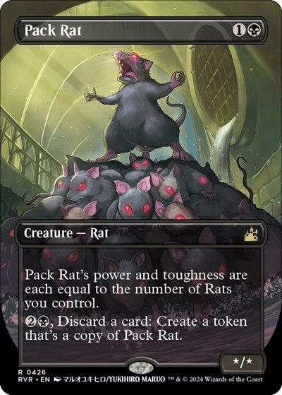 Pack Rat (Anime Borderless) (Ravnica Remastered) Near Mint Foil
