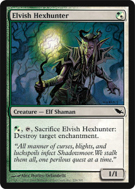 Elvish Hexhunter (Shadowmoor) Light Play Foil