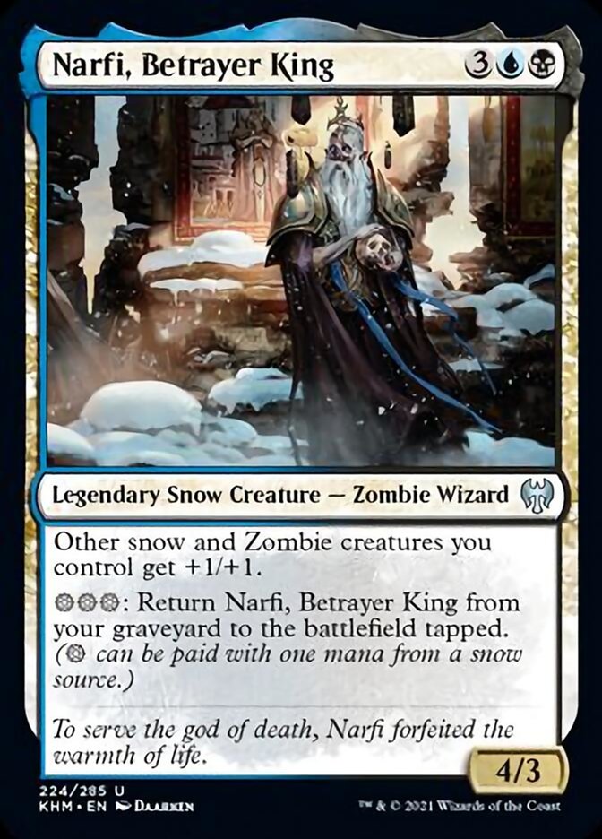 Narfi, Betrayer King (Kaldheim) Light Play Foil