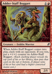 Adder-Staff Boggart (Lorwyn) Medium Play Foil
