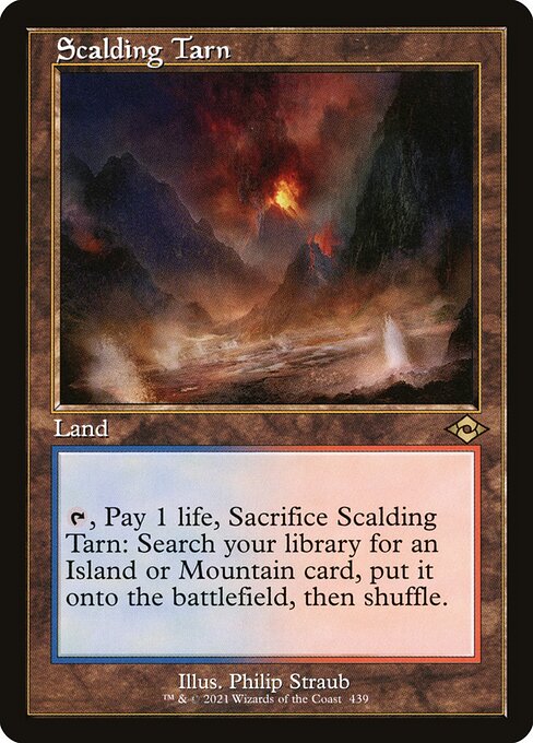 Scalding Tarn (Retro Frame) (Foil Etched) (Modern Horizons 2) Light Play Foil