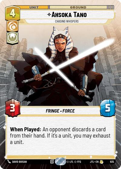 Ahsoka Tano Chasing Whispers (Hyperspace Foil) (Jump to Lightspeed) Near Mint Foil