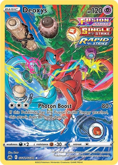 Deoxys (Crown Zenith: Galarian Gallery) Light Play Holofoil
