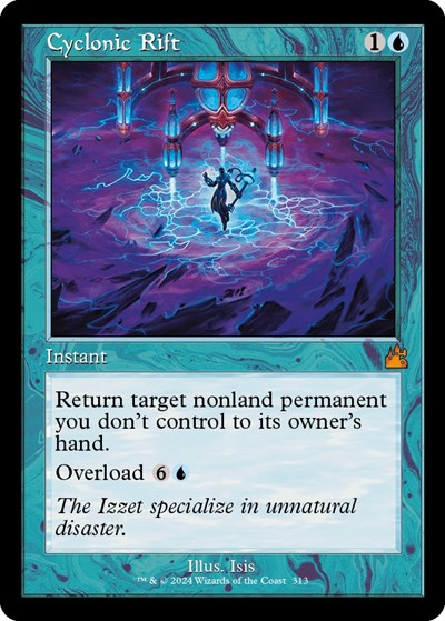 Cyclonic Rift (Retro Frame) (Ravnica Remastered) Light Play Foil