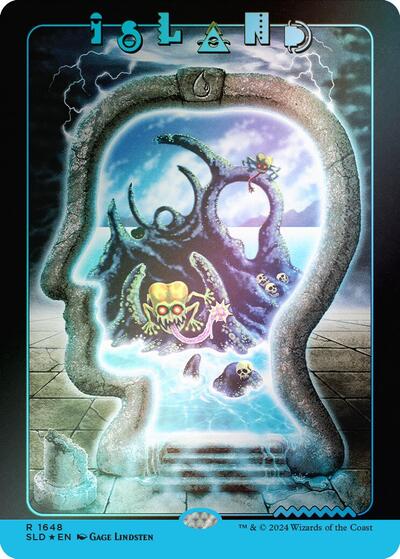 Island (1648) (Rainbow Foil) (Secret Lair) Near Mint Foil