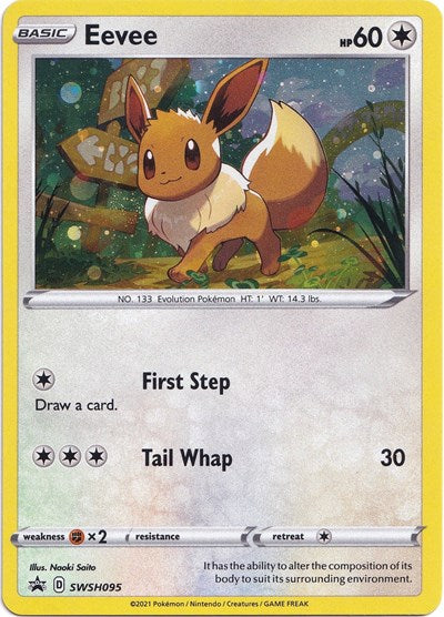 Eevee - SWSH095 (SWSH: Sword & Shield Promo Cards) Light Play Holofoil