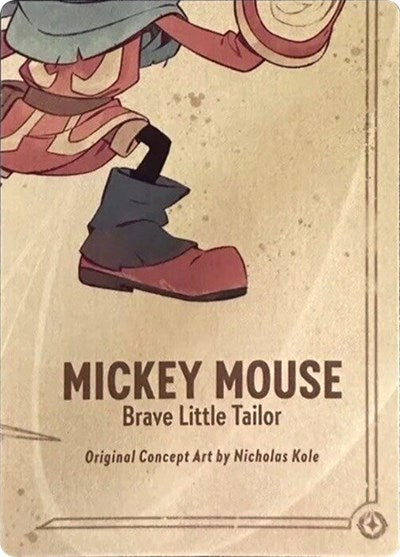 Mickey Mouse - Brave Little Tailor Puzzle Insert (Bottom Right) (The First Chapter) Near Mint