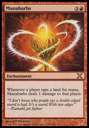 Manabarbs (10th Edition) Damaged / Poor
