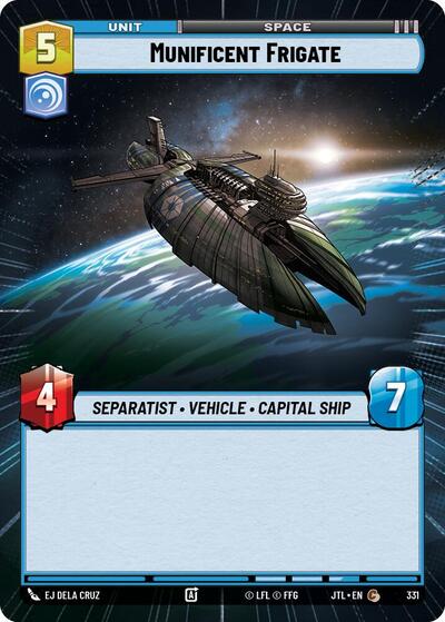 Munificent Frigate (Hyperspace) (Jump to Lightspeed) Near Mint