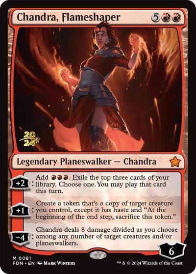 Chandra, Flameshaper (Promos: Prerelease Cards) Light Play Foil