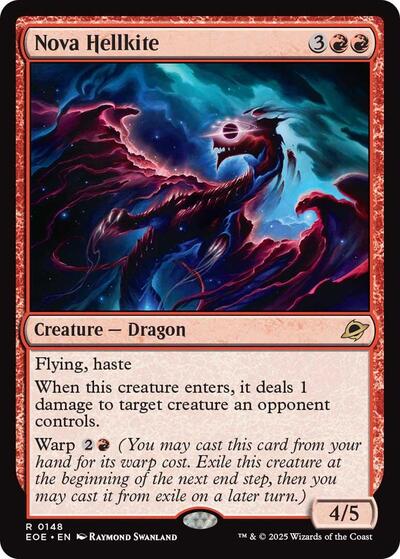 Nova Hellkite (Edge of Eternities) Light Play Foil