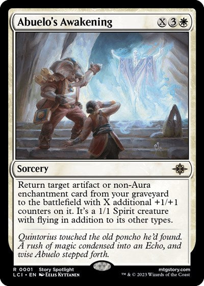 Abuelo's Awakening (The Lost Caverns of Ixalan) Light Play Foil