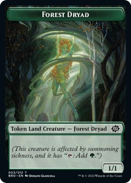 Forest Dryad Token (The Brothers' War) Light Play