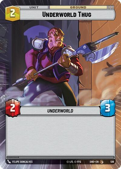 Underworld Thug (Hyperspace) (Shadows of the Galaxy) Near Mint Foil