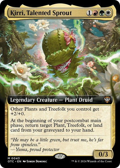 Kirri, Talented Sprout (Extended Art) (Commander: Outlaws of Thunder Junction) Light Play
