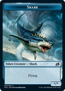 Shark Token (Ikoria: Lair of Behemoths) Light Play