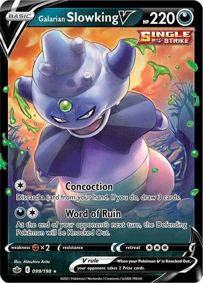 Galarian Slowking V (SWSH06: Chilling Reign) Near Mint Holofoil