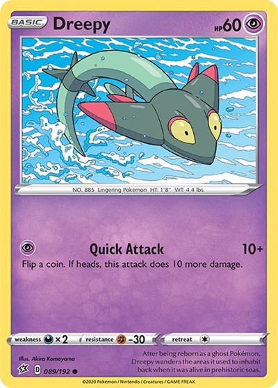 Dreepy (SWSH02: Rebel Clash) Light Play Reverse Holofoil