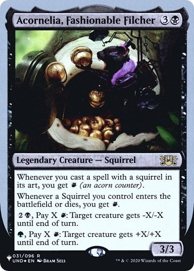 Acornelia, Fashionable Filcher (The List) Near Mint Foil