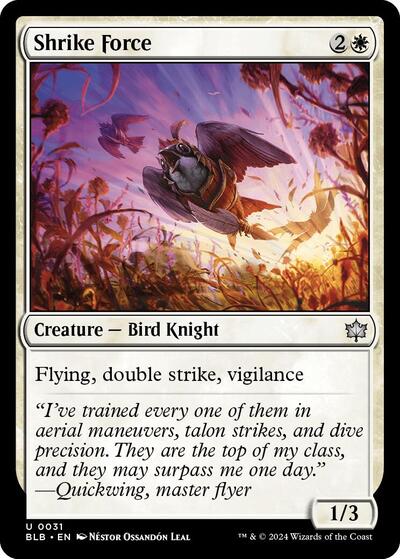 Shrike Force (Bloomburrow) Near Mint Foil