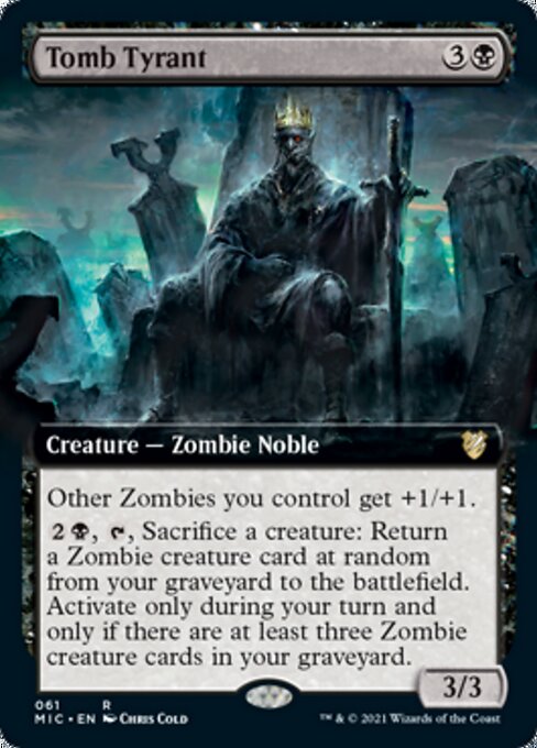 Tomb Tyrant (Extended Art) (Commander 2021 Midnight Hunt) Light Play