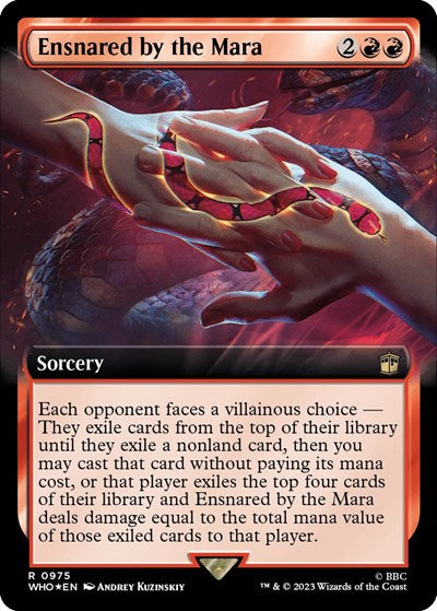 Ensnared by the Mara (Extended Art) (Surge Foil) (Universes Beyond: Doctor Who) Near Mint Foil