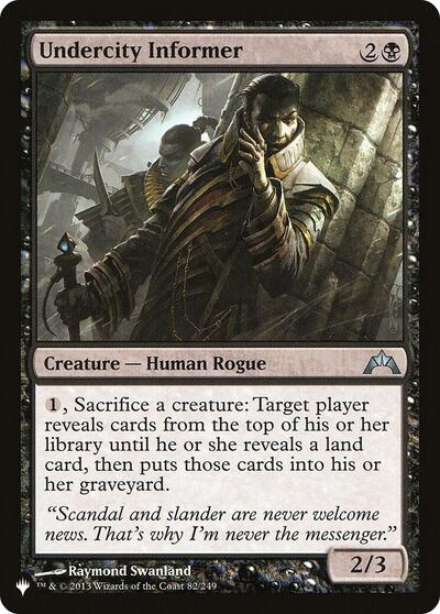 Undercity Informer (The List) Near Mint