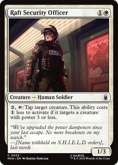 Raft Security Officer (Marvel Super Heroes) Near Mint