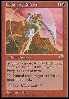Lightning Reflexes (Mirage) Medium Play