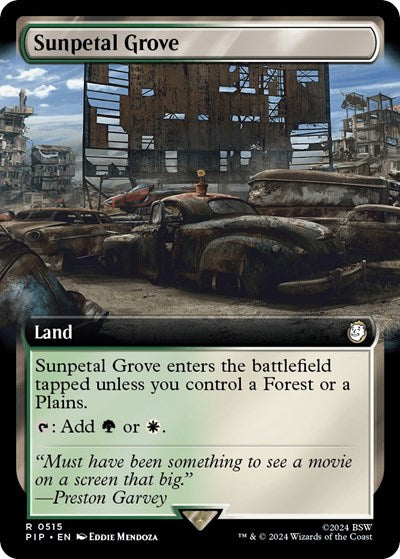 Sunpetal Grove (Extended Art) (Universes Beyond: Fallout) Light Play Foil