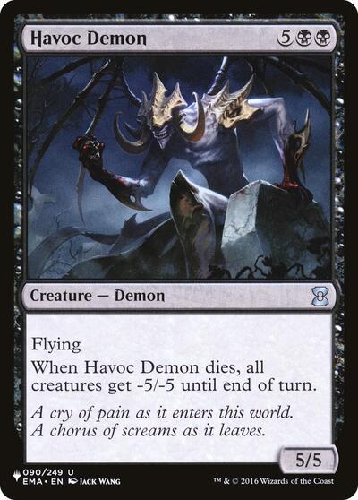 Havoc Demon (The List) Light Play