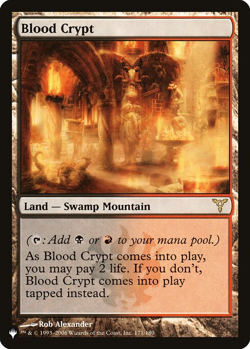 Blood Crypt (The List) Medium Play
