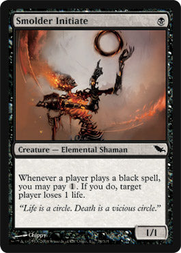 Smolder Initiate (Shadowmoor) Medium Play Foil