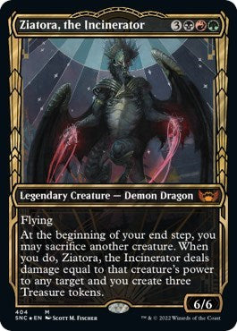 Ziatora, the Incinerator (Gilded Foil) (Streets of New Capenna) Light Play Foil