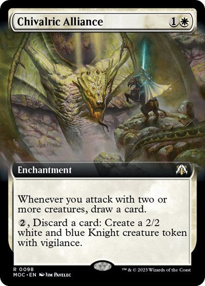 Chivalric Alliance (Extended Art) (Commander: March of the Machine) Medium Play