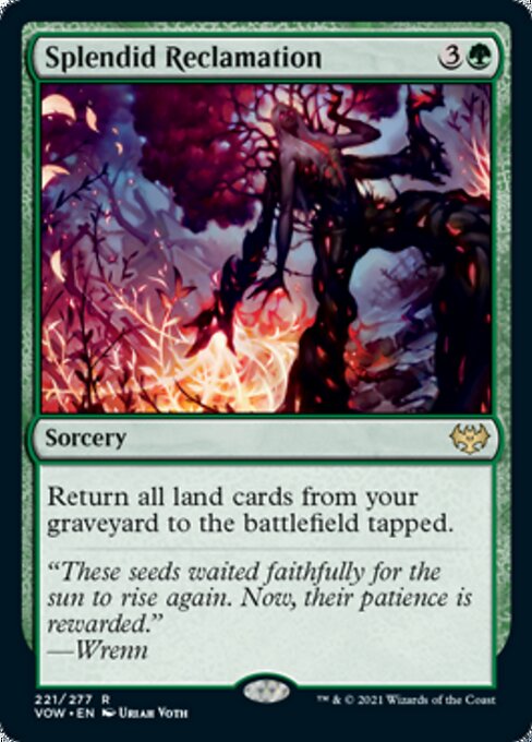 Splendid Reclamation (Innistrad: Crimson Vow) Medium Play Foil