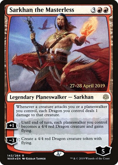 Sarkhan the Masterless (Promos: Prerelease Cards) Near Mint Foil