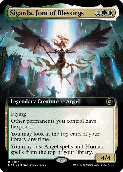Sigarda, Font of Blessings (Extended Art) (March of the Machine: The Aftermath) Near Mint