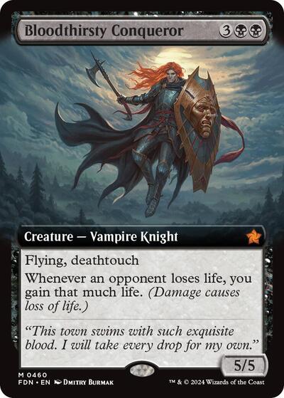 Bloodthirsty Conqueror (Extended Art) (Foundations) Light Play