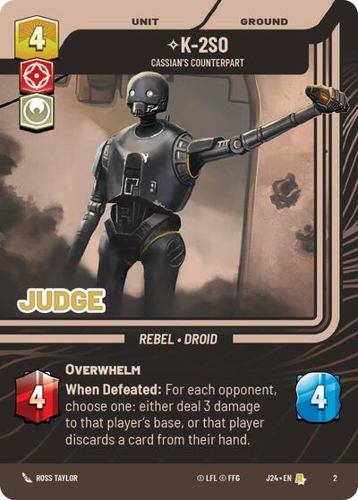 K-2SO Cassian's Counterpart (Judge Promos) Near Mint