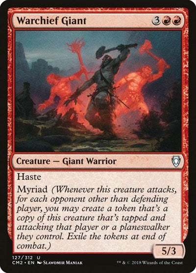 Warchief Giant (Commander Anthology Volume II) Light Play