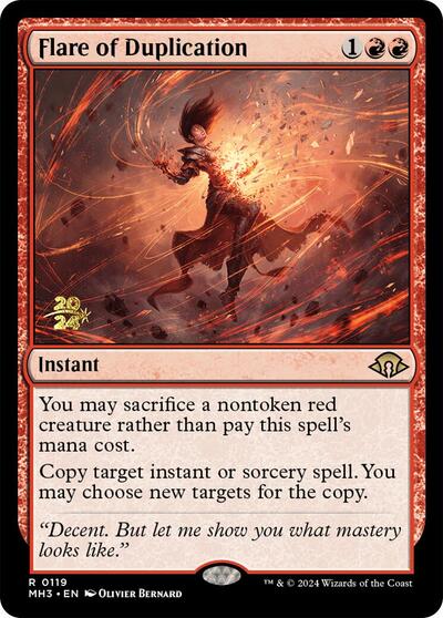 Flare of Duplication (Promos: Prerelease Cards) Light Play Foil